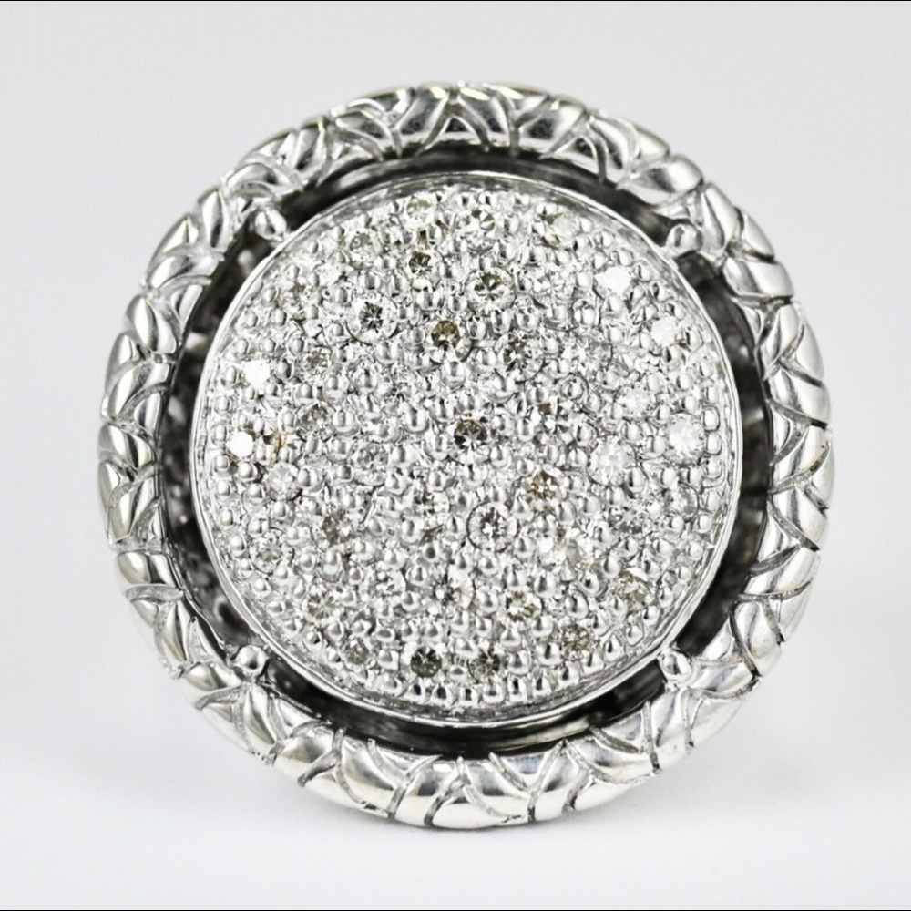 JOHN HARDY LARGE ROUND DIAMOND🐉NAGA🐉RING